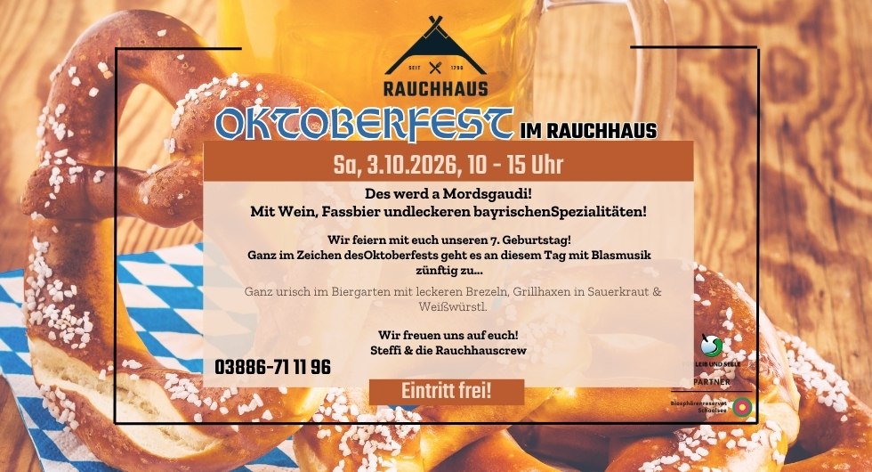 Oktoberfest w Rauchhaus M&ouml;llin // &copy; Rauchhaus M&ouml;llin