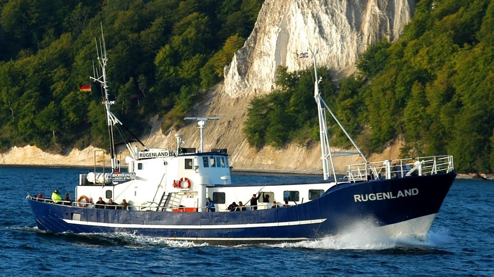 Diepzeevistrips naar de beste visgronden met de MS Rügenland, © Angel- und Ausflugsschifffahrt Rügen GmbH