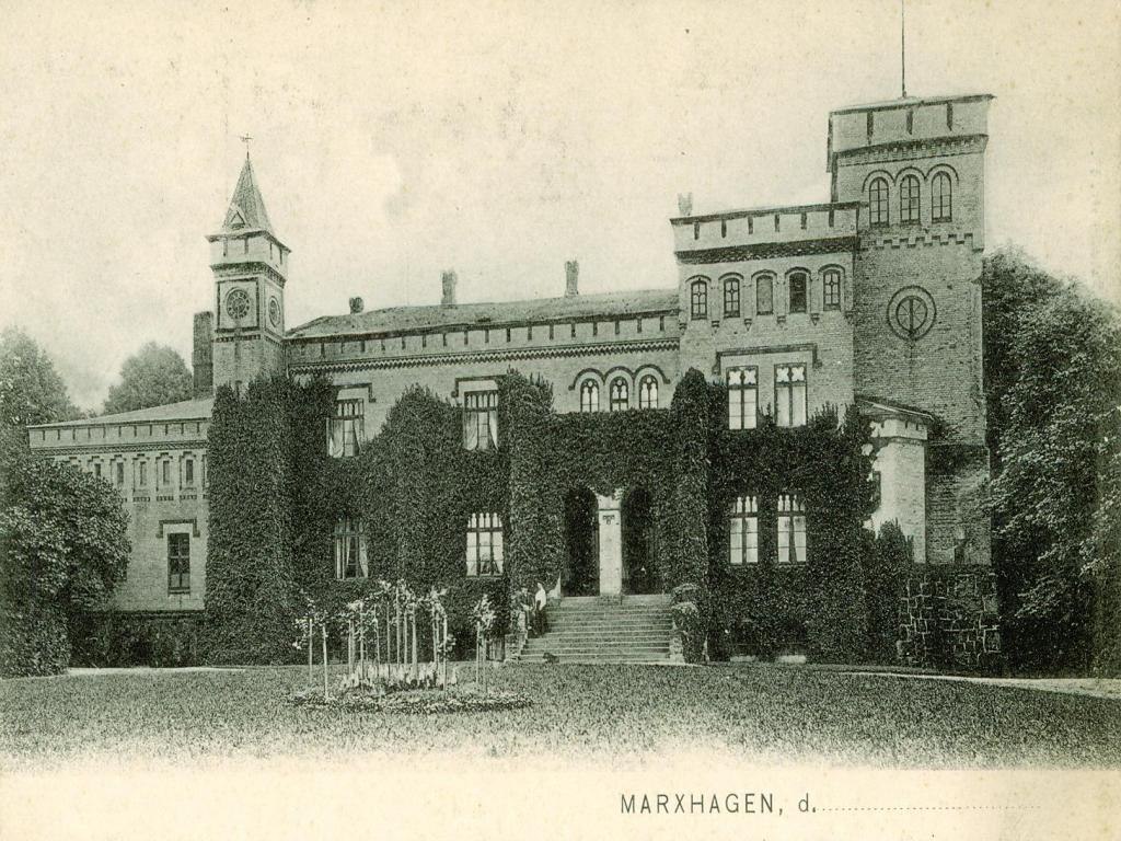 Het landhuis Marxhagen rond 1900, © unbekannt Het landhuis Marxhagen rond 1900, © unbekannt