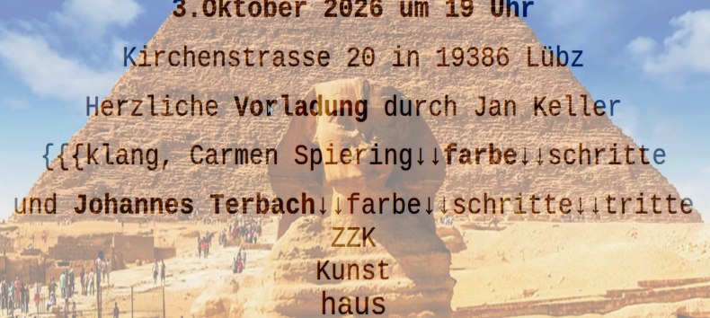 Plakat von Johannes Terbach // © Kunsthaus Lübz – Nadja Schmalenberg Plakat von Johannes Terbach // © Kunsthaus Lübz – Nadja Schmalenberg