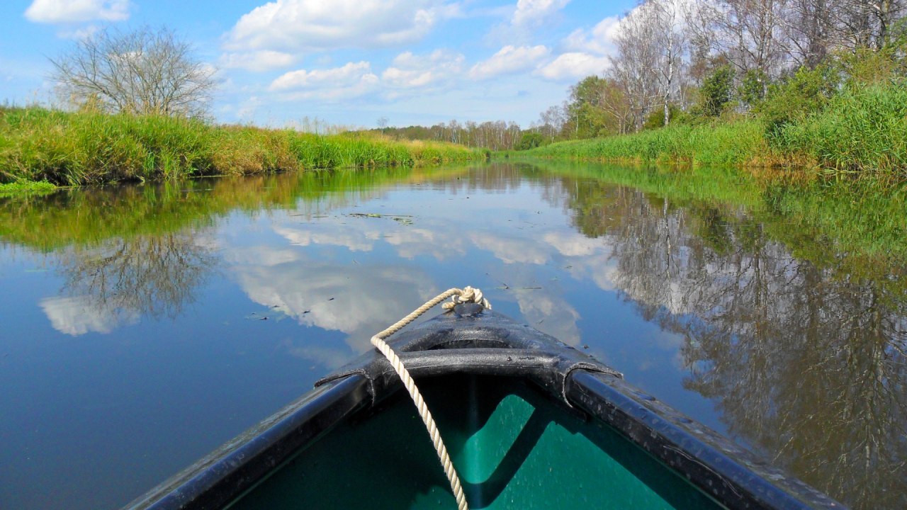 Canoe trip on the Recknitz // &copy; Marlower Kanu- und Bootsverleih/Stypmann