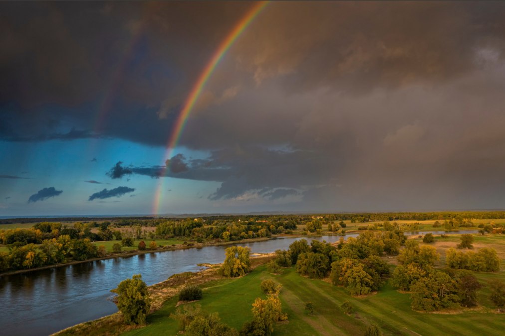 Zomerregen op de Elbe, © Florian Fabian