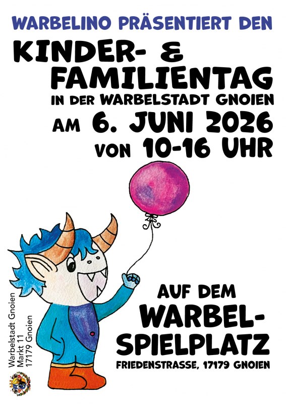 Der 3. Kinder- und Familientag in der Warbelstadt Gnoien auf dem Warbel-Spielplatz // &copy; Warbelstadt Gnoien