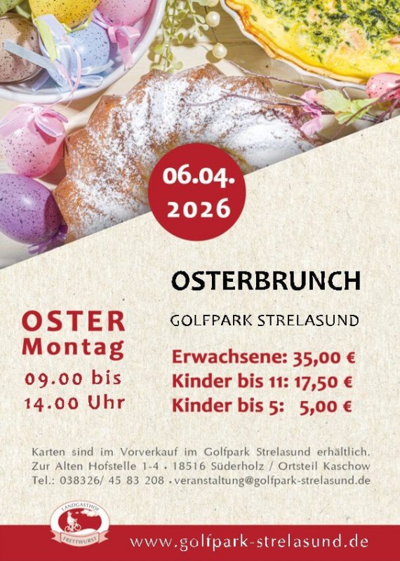 Easter brunch at the Strelasund Golf Park, &copy; Golfpark Strelasund