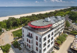 Das Strandhotel Heringsdorf liegt direkt am Strand // © Michael Knüppel Das Strandhotel Heringsdorf liegt direkt am Strand // © Michael Knüppel