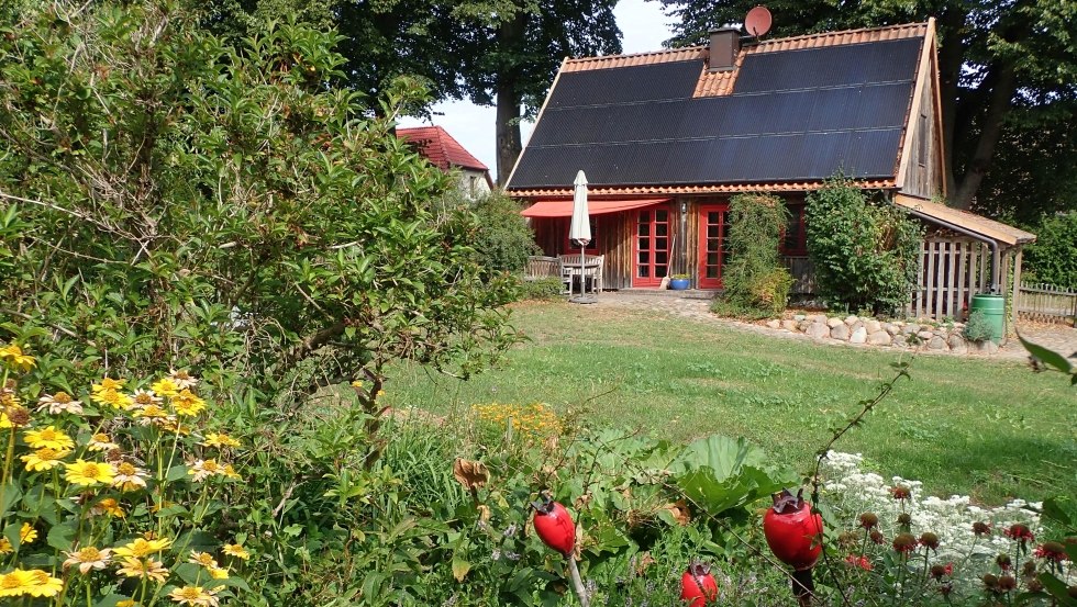 Ons vakantiehuis Rohrdommel vanuit het zuiden, © Gerhild Meßner
