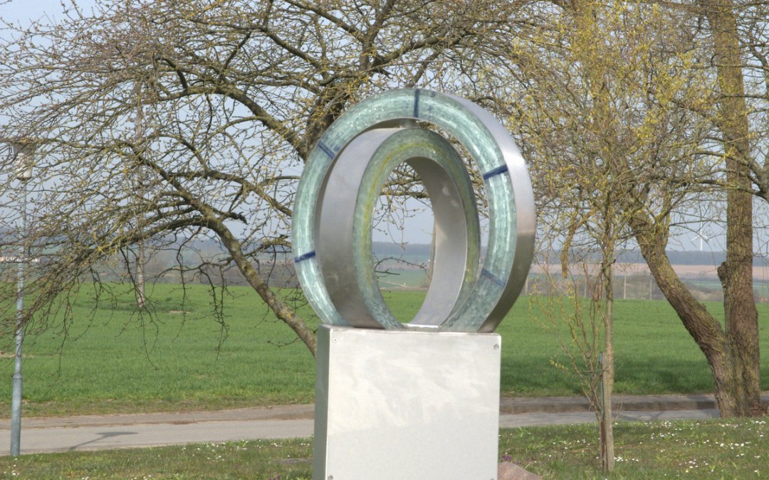 "Transparantie" - Fusing glas op roestvrij staal, © W. Kothe