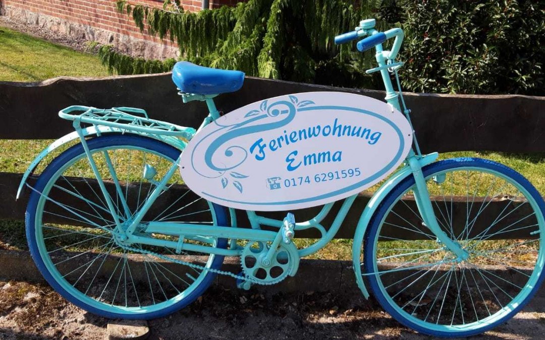 De reclamefiets voor de vakantiewoning "Emma", © Bärbel Kuhrt