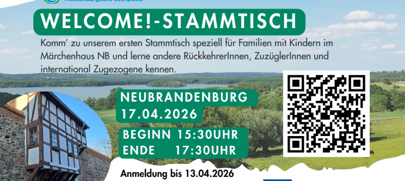 Welcome! - Stammtisch Neubrandenburg // © Welcome Center MSE Welcome! - Stammtisch Neubrandenburg // © Welcome Center MSE