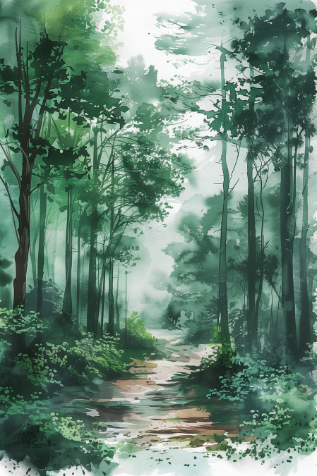 Wieck and its forest, &copy; -