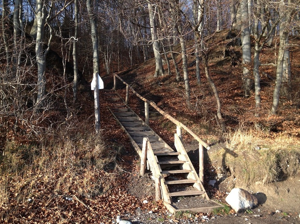 Pirate canyon - stairs, © Tourismuszentrale Rügen