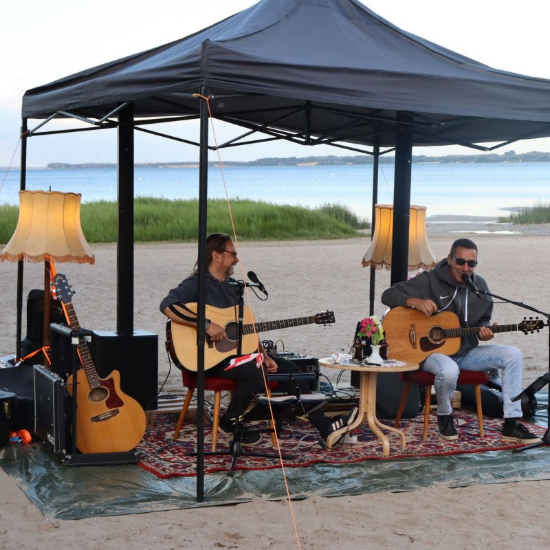 Sconehead na żywo na plaży, &copy; Sabine St&ouml;ckmann