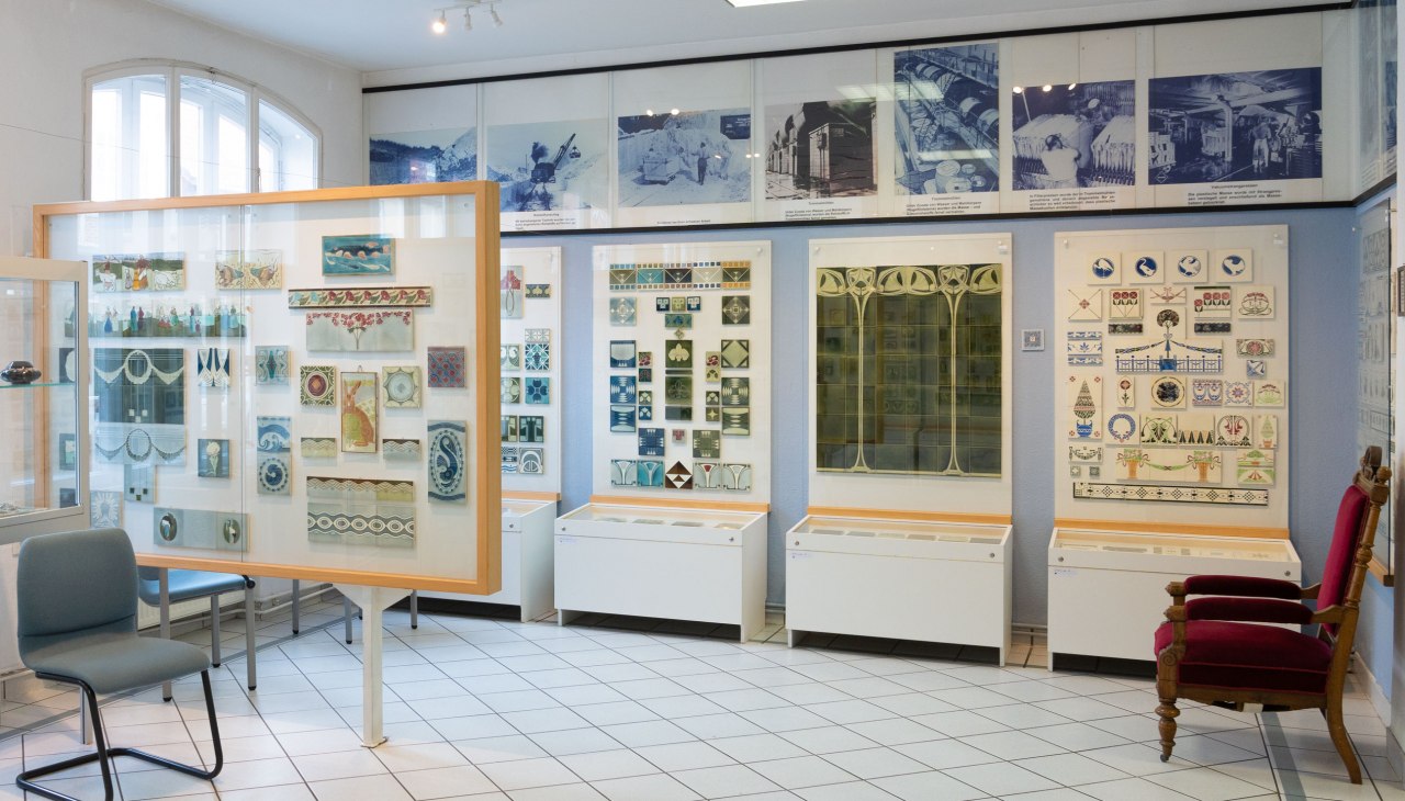 Op 500 vierkante meter worden meer dan 2000 historische tegels tentoongesteld die dateren van ongeveer 1880 tot 1925., © Stadtinformation Boizenburg Elbe Op 500 vierkante meter worden meer dan 2000 historische tegels tentoongesteld die dateren van ongeveer 1880 tot 1925., © Stadtinformation Boizenburg Elbe