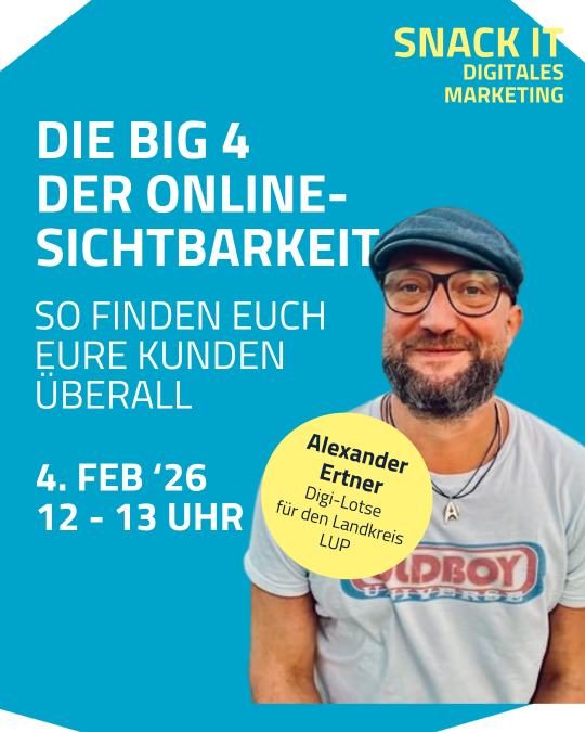 The BIG 4 of online visibility with Alexander Ertner, the Digilotsen from the district of LUP, &copy; DIZ Schwerin