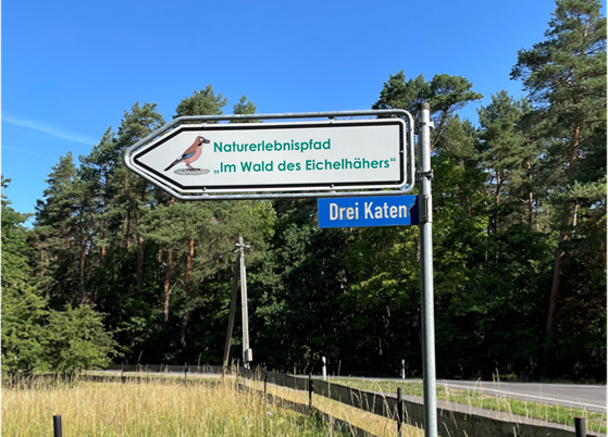 Juniper signposting, &copy; TZ S&uuml;dliche Boddenk&uuml;ste