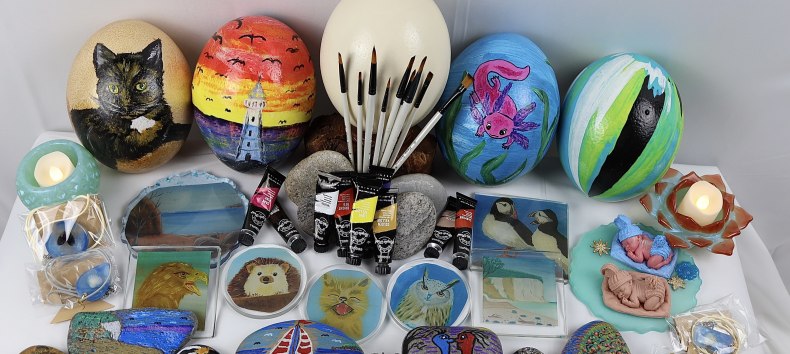 A small selection of our handcrafted products., &copy; Wolfgang Hube