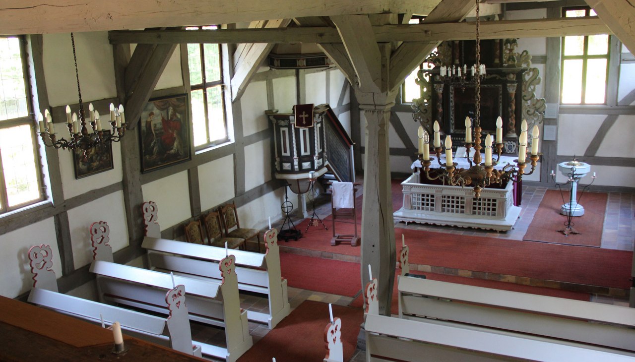 Interior view - Dammwolde church, © Silke Voss Interior view - Dammwolde church, © Silke Voss