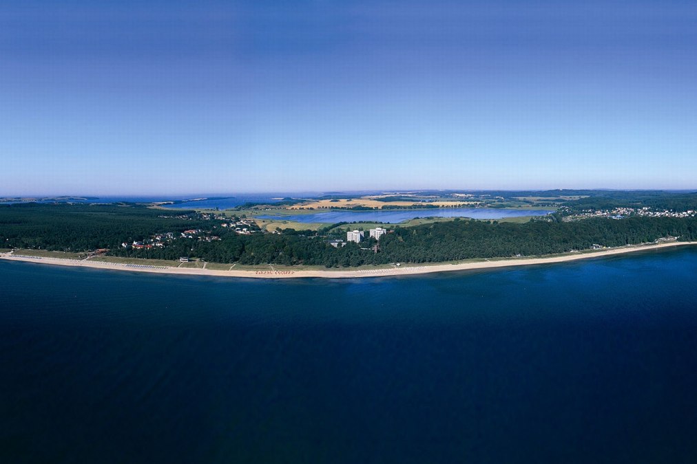 Widok z lotu ptaka Cliff Hotel Rügen, © Cliff Hotel Rügen