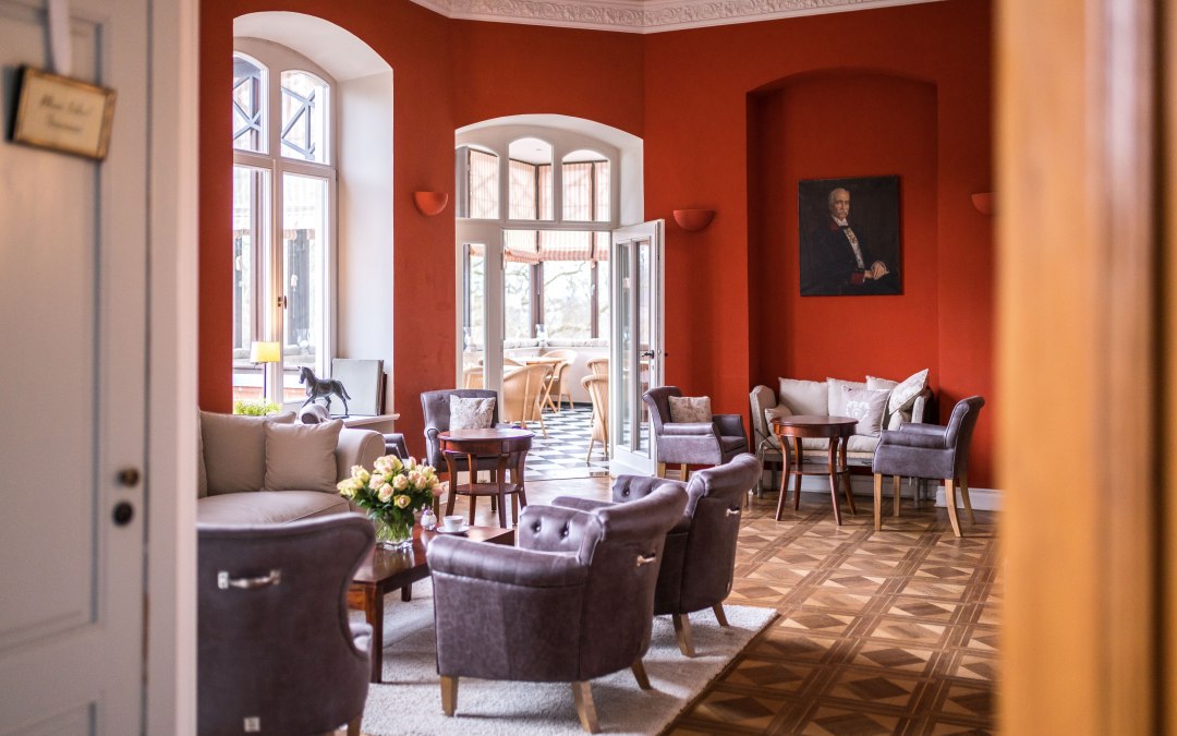 Bibliotheek in kasteel Gamehl, © Schloss Gamehl / DOMUSimages Alexander Rudolph