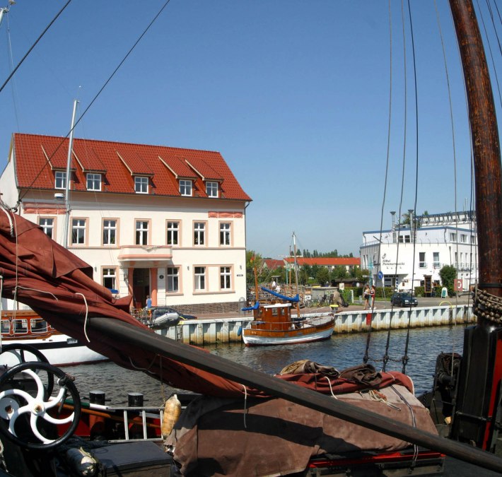The town harbour in the centre of the seaside resort of Ueckermünde, © Stadt Ueckermünde