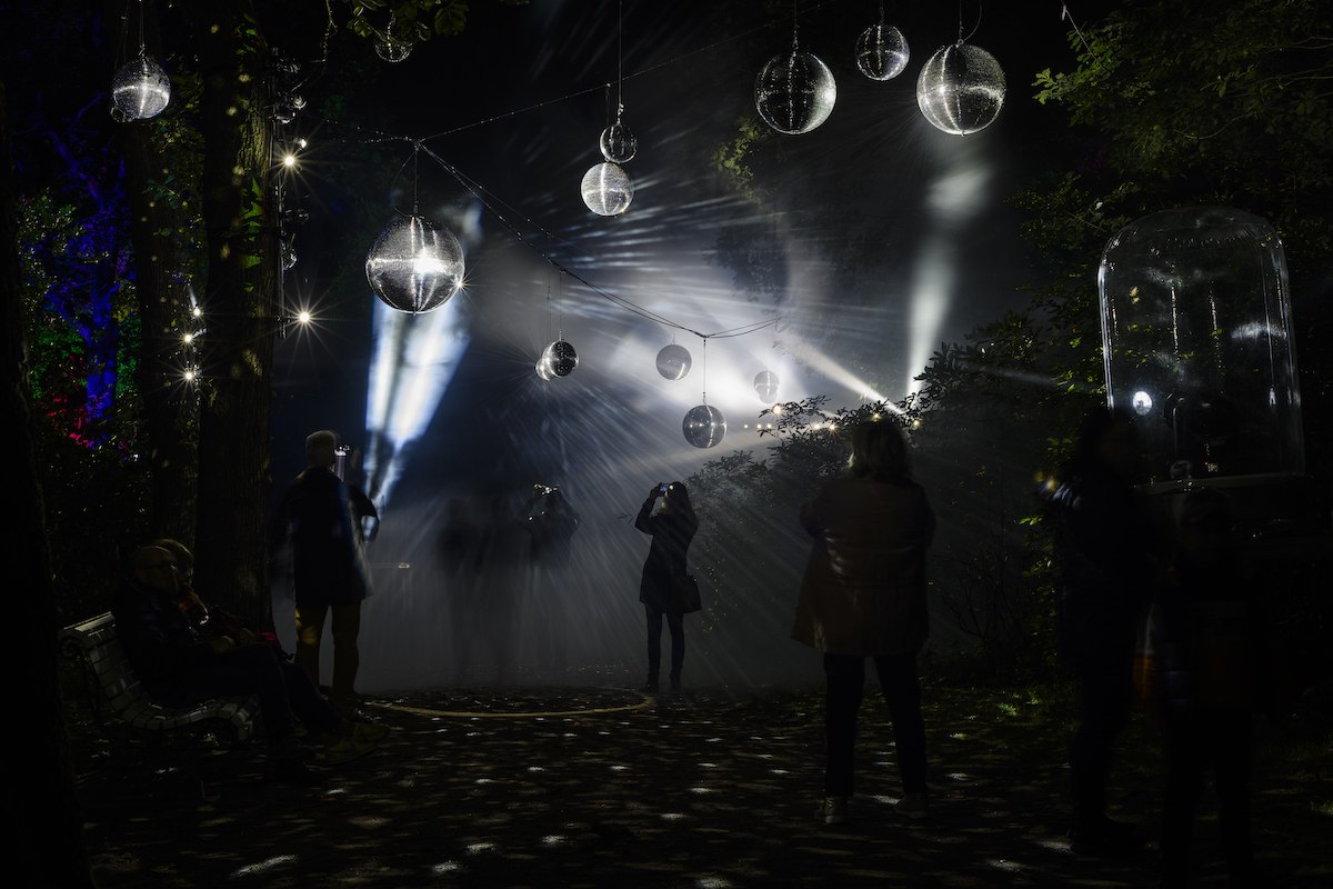Night in the Park | A relaxed light art event in the Rhododendron Park. // &copy; Tourismus- und Kur GmbH Graal-M&uuml;ritz