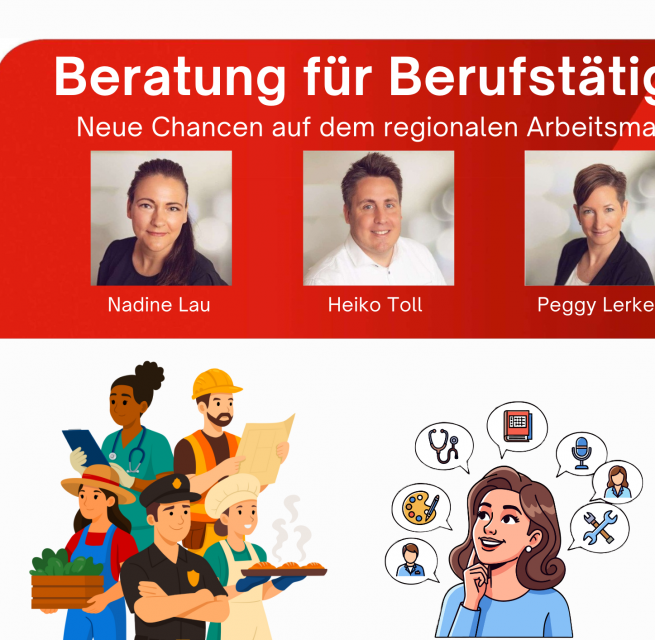 Event photo Careers advice for working people in the Neubrandenburg Regional Library // © Regionalbibliothek Neubrandenburg Event photo Careers advice for working people in the Neubrandenburg Regional Library // © Regionalbibliothek Neubrandenburg