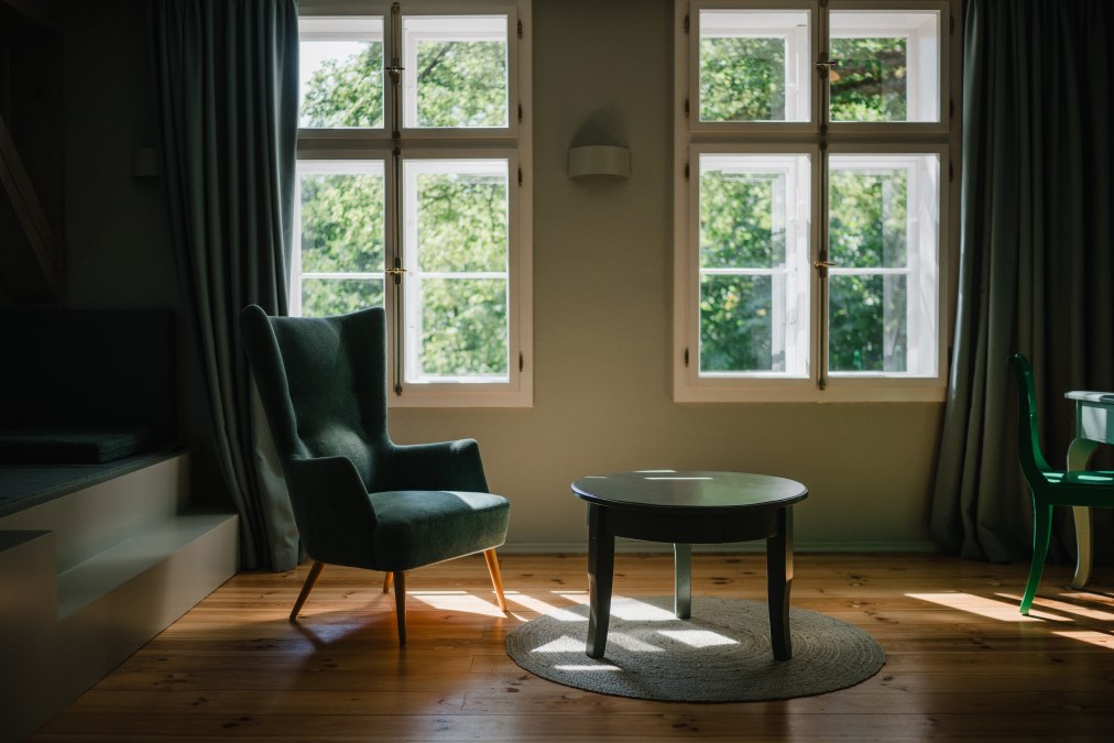 Hotel room, © St. Oberholz / Nils Hasenau Hotel room, © St. Oberholz / Nils Hasenau