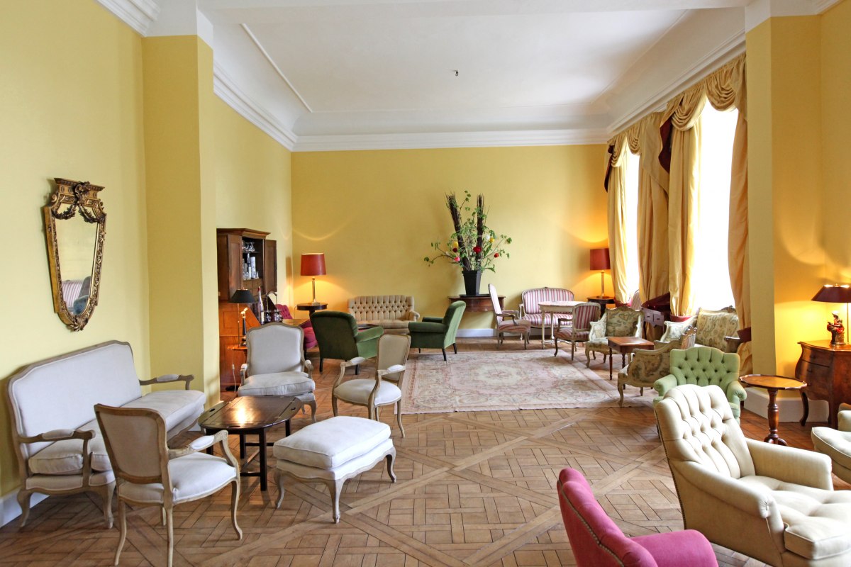 Salon w domku myśliwskim Kotelow, &copy; Jagdschloss Kotelow