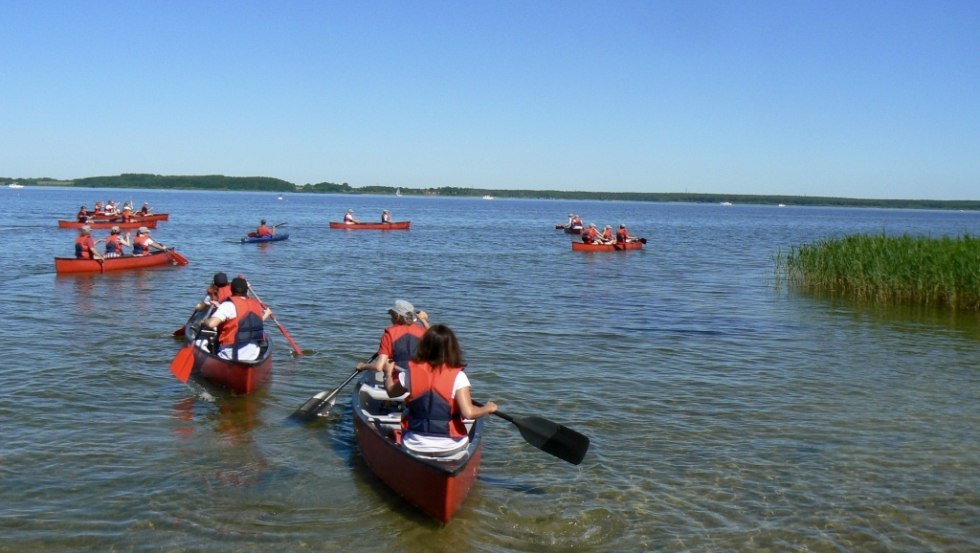 Kanoën op de Fleesensee, © Wassersport Fleesensee