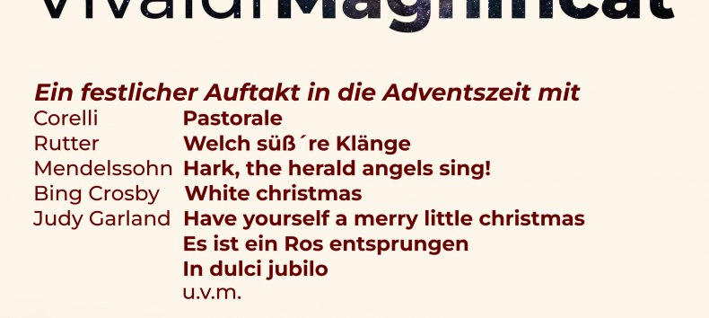 The poster for the Advent concert 2025, © Konzertchor Neustrelitz e.V.