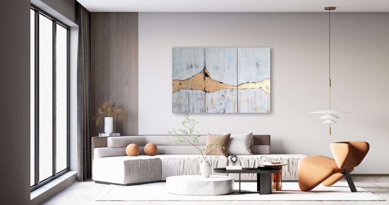 Acryl-met-impact-metaal-goud // &copy; Gabriele Hofer -