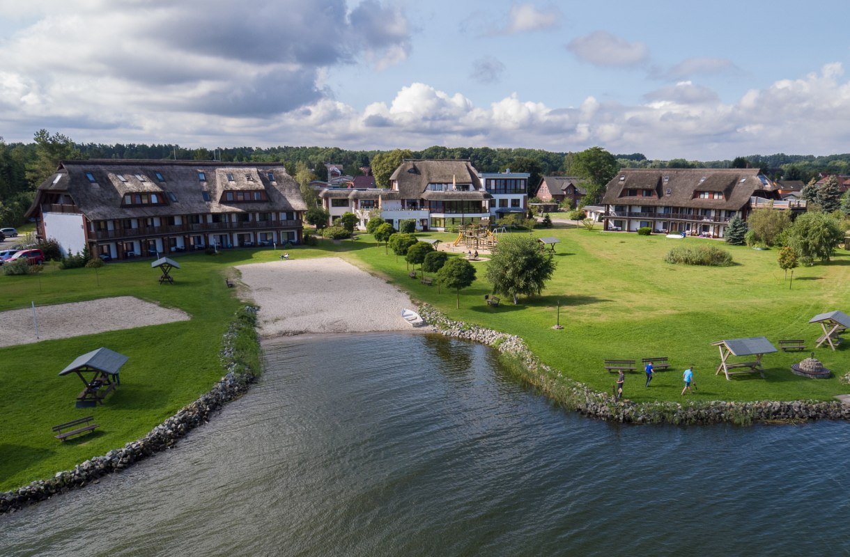 Resort with hotel and swimming pool, &copy; Hotel & Ferienanlage Haffhus GmbH