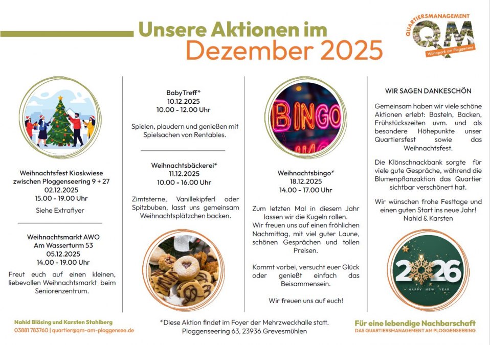 Our actions in December, © QM