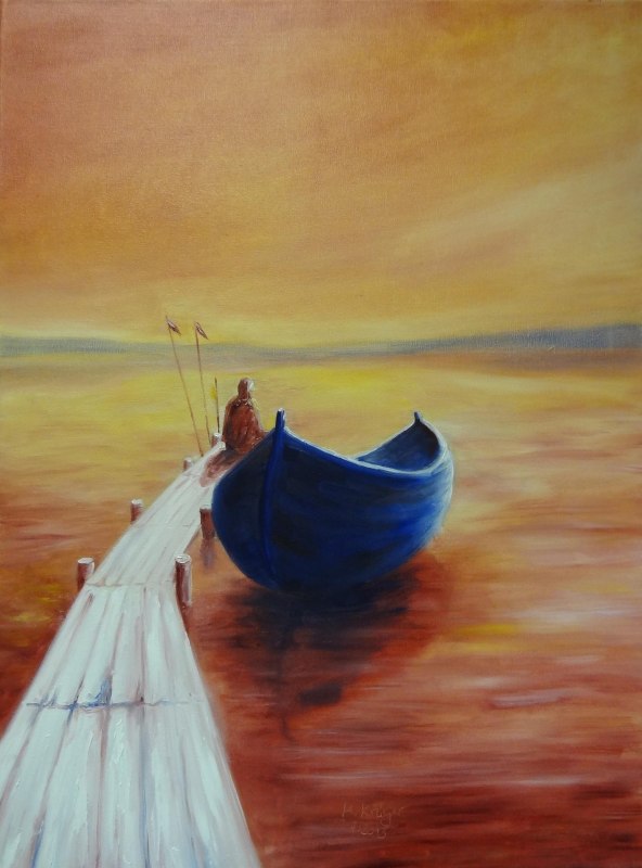 "Wanderlust" (olieverf op doek) door Marion Kr&uuml;ger, &copy; Marion Kr&uuml;ger