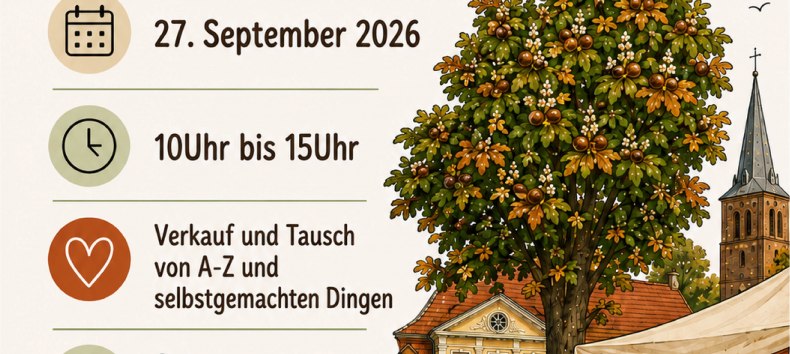 Flyer für den anstehenden Flohmarkt // © designed by chatgpt Flyer für den anstehenden Flohmarkt // © designed by chatgpt