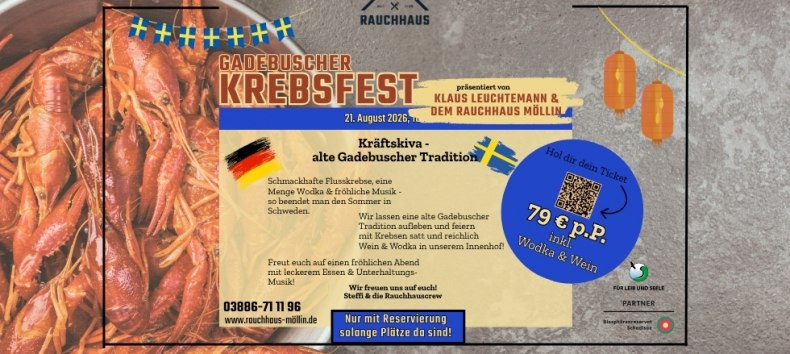 Krabbenfeest bij Rauchhaus M&ouml;llin // &copy; Rauchhaus M&ouml;llin
