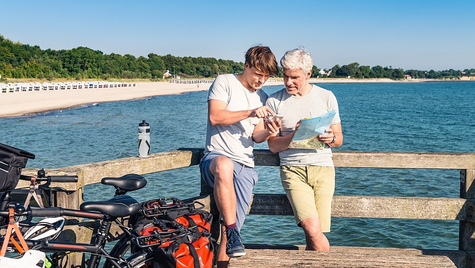 A break at the pier in Boltenhagen, &copy; TMV/S&uuml;&szlig;