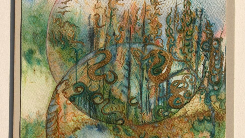 Aquarel met goud // &copy; D. Berndt