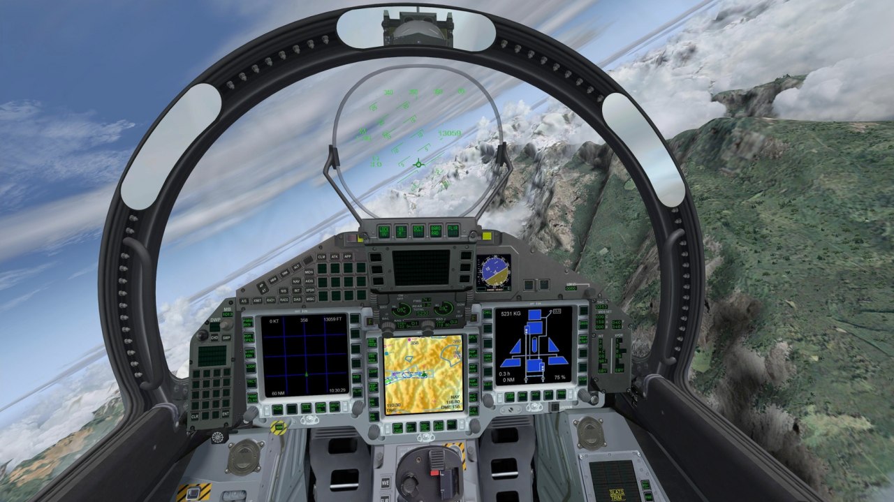 AFS-sim flight simulator // &copy; afs-sim.de