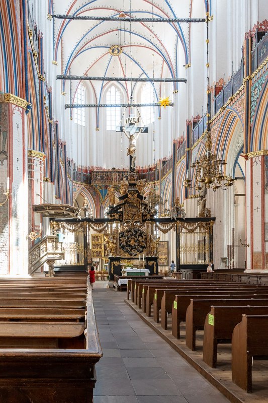 Inside St. Nicholas Church in Stralsund // &copy; Rainer Halama, Lizenz CC BY-SA 4.0