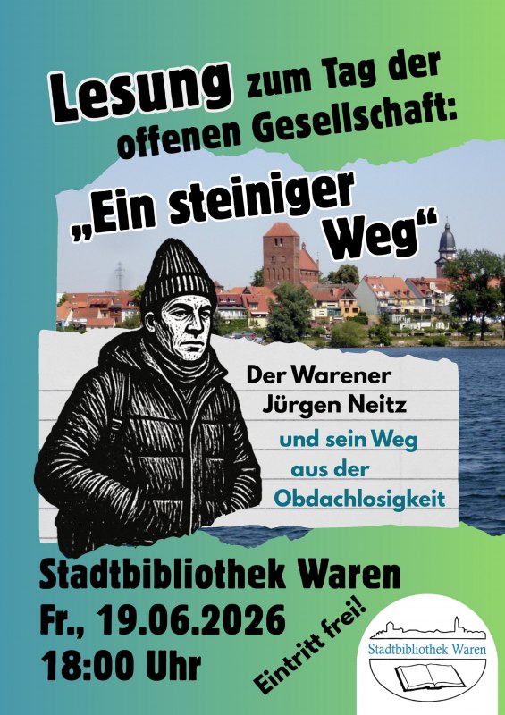 Come and see us! // &copy; Stadtbibliothek Waren (M&uuml;ritz)