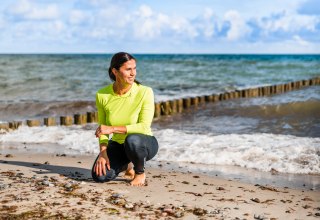 Sport am Strand mit Personal Trainer Anita Heß // © MV-T/Tiemann Sport am Strand mit Personal Trainer Anita Heß // © MV-T/Tiemann