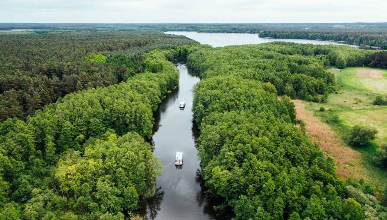One-way tours to the port village Müritz or towards Berlin are possible., © TMV/Gänsicke