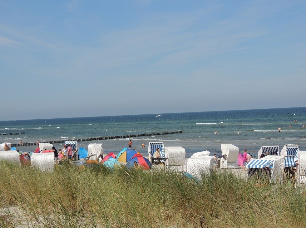 Widok na plażę, © Kurverwaltung Insel Poel Widok na plażę, © Kurverwaltung Insel Poel