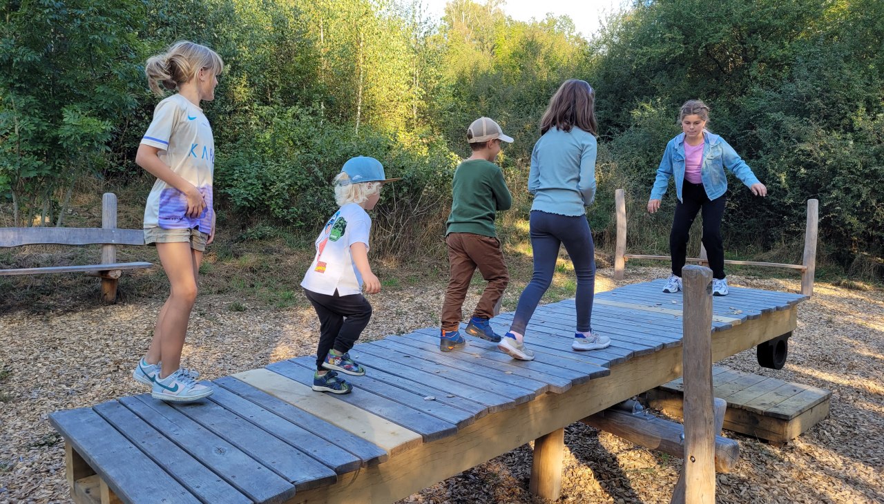 Balansschommel in de Teterower Heidbergen, © Julia Gnodtke Balansschommel in de Teterower Heidbergen, © Julia Gnodtke