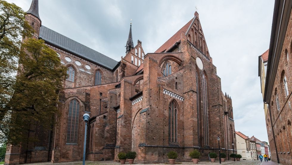 Buitenaanzicht van de Sint-Joriskerk, © TZ Wismar, Anibal Trejo