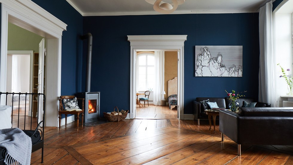 Uitzicht op de Malwida kamer in het Pohnstorf landhuis, © Gut Pohnstorf