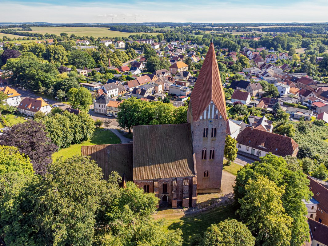 View of the castle town of Klütz from above, © Stadt Klütz View of the castle town of Klütz from above, © Stadt Klütz