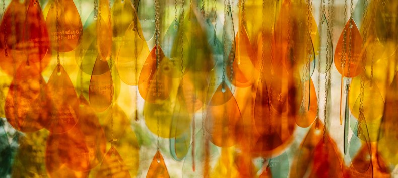 Artistic installation in memory of the concentration camp prisoners on the site of the Neubrandenburg "Waldbau" subcamp, &copy; Christian Thiele