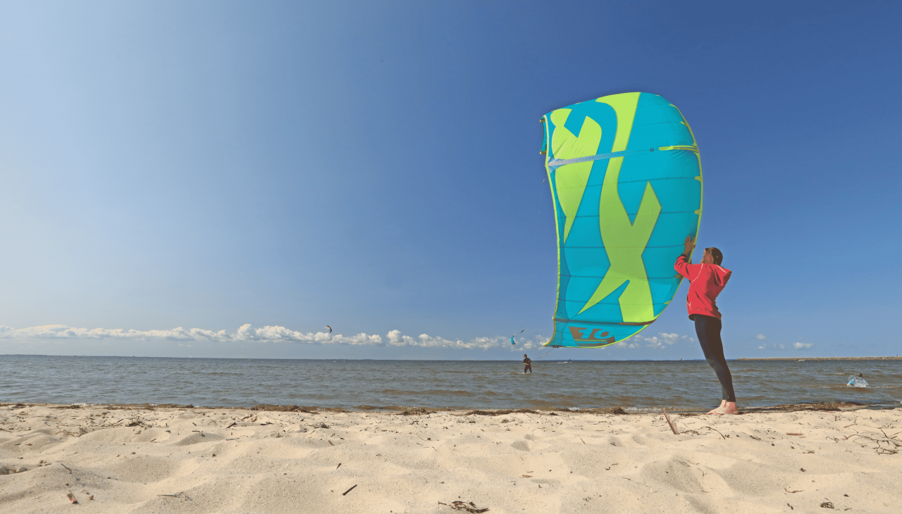 Żagiel do kitesurfingu, &copy; TMV/Gohlke